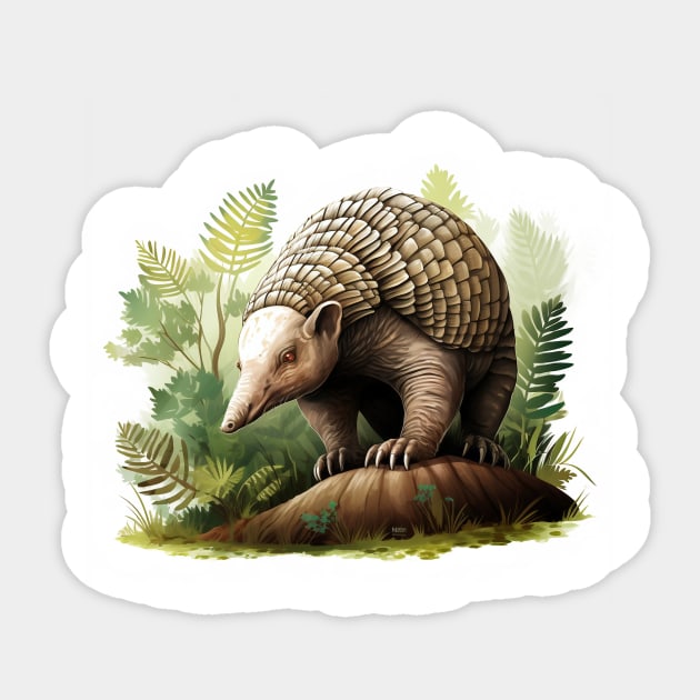 Armadillo Sticker by zooleisurelife